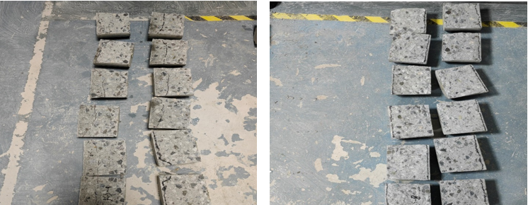 0.5%內摻+外涂組試件劈開圖